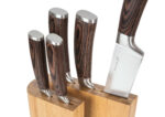 Sada nožov G21 Gourmet Timber 5 ks + bambusový blok – Obrázok 3