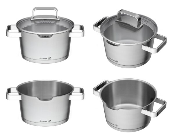 Sada riadu G21 Gourmet Magic s cedidlom, 9 dielov, nerez – Obrázok 6
