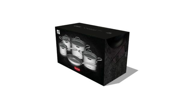 Sada riadu G21 Gourmet Miracle s cedidlom, 9 dielov, nerez / greblon – Obrázok 25