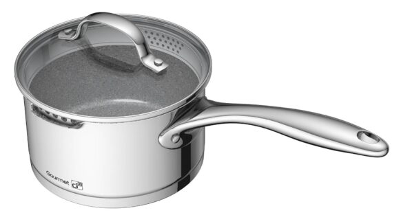 Sada riadu G21 Gourmet Miracle s cedidlom, 9 dielov, nerez / greblon – Obrázok 4