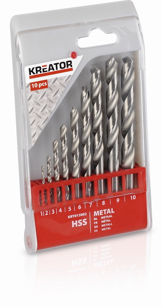 Sada-vrtakov-Kreator-KRT012002-10-ks-HSS-do-kovu-1-10-mm Sada vrtákov Kreator KRT012002 10 ks HSS do kovu 1-10 mm – Obrázok 1
