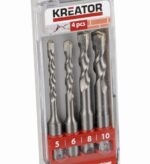 Sada vrtákov Kreator KRT012601 SDS Plus 4ks, 110mm – Obrázok 2