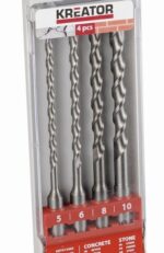 Sada vrtákov Kreator KRT012602 SDS Plus 4 ks, 160mm – Obrázok 2