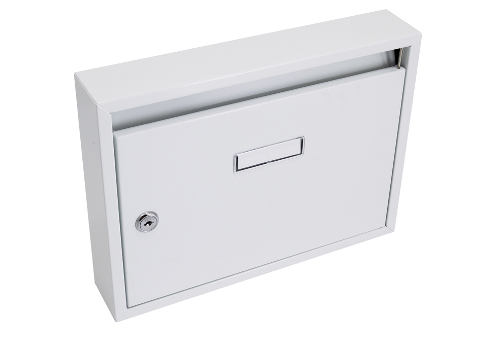 Schranka-postova-panelakova-320-x-240-x-60-mm-biela-bez-dier Schránka poštová paneláková 320 x 240 x 60 mm biela bez dier – Obrázok 1