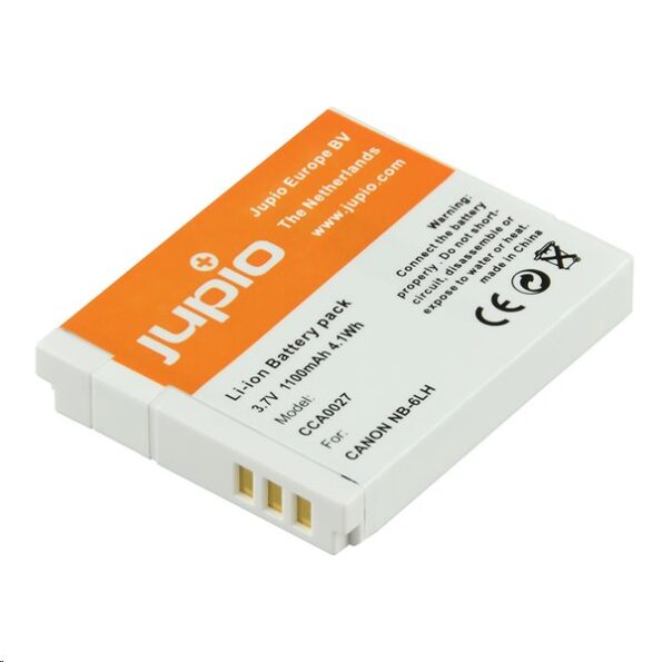 Set Jupio 2xNB-6LH 1100 mAh +Single Charger pre Canon – Obrázok 2