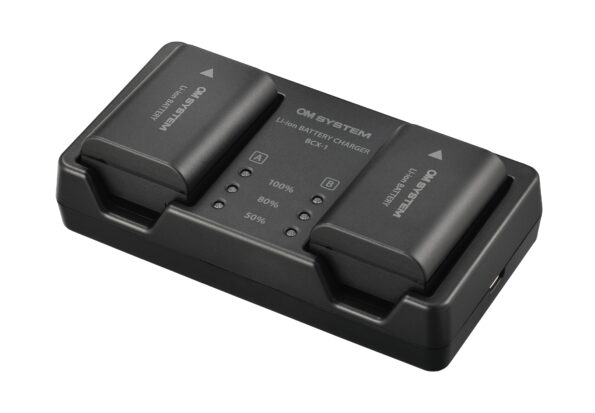 Set OM SYSTEM SBCX-1 Kit (nabíjačka BCX-1 + akumulátor BLX-1) – Obrázok 2