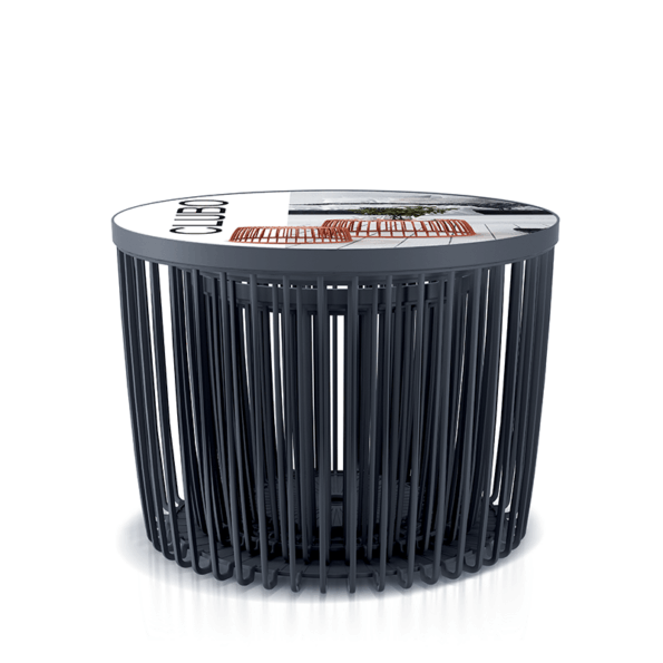 Set Prosperplast 4 univerzálnych košov CLUBO antracit – Obrázok 2