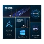 Sieťová karta TP-Link Mercusys MA30E AC 1200, WiFi, Bluetooth 5.0, 2,4/5GHz, PCI-e – Obrázok 2
