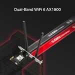 Sieťová karta TP-Link Mercusys MA70XE AXE 1800, WiFi 6, Bluetooth 5.3, 2,4/5GHz, PCI-e – Obrázok 4