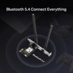 Sieťová karta TP-Link Mercusys MA70XE AXE 1800, WiFi 6, Bluetooth 5.3, 2,4/5GHz, PCI-e – Obrázok 5