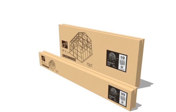 Skleník G21 GZ 48 - 251 x 191 cm, pozinkovaný, poškodený obal – Obrázok 10
