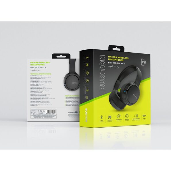 Slúchadlá Buxton BHP 7300 BLACK BT – Obrázok 5