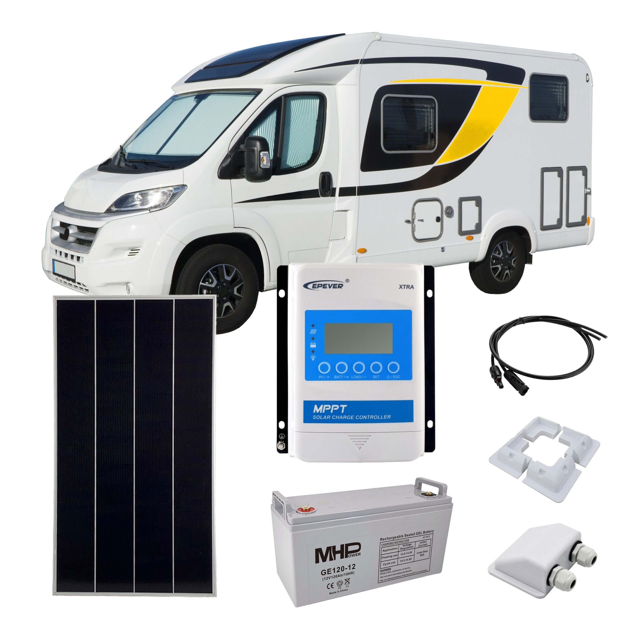 Solarny-set-Karavan-180-MPPT-120Ah-bateria Solárny set Karavan 180 MPPT 120Ah batéria – Obrázok 1
