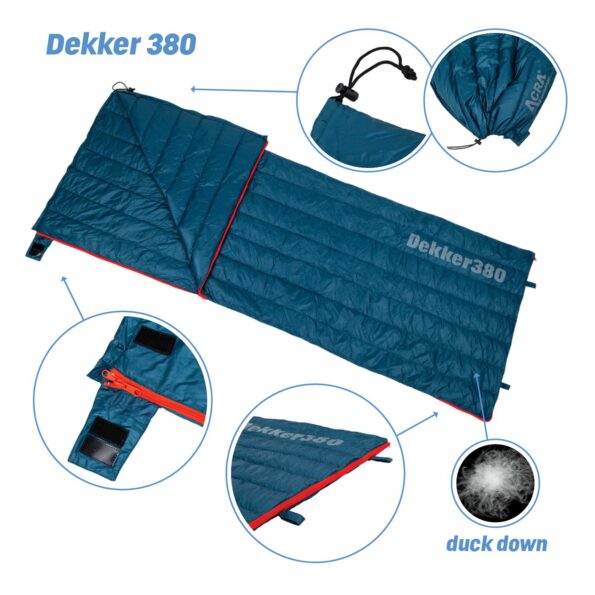 Spacák Acra Dekker380, páperový dekový – Obrázok 9