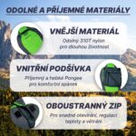 Spacák Acra Pongee 800 - 210 cm, kačacie perie – Obrázok 5