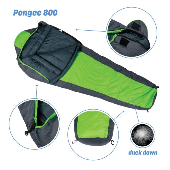 Spacák Acra Pongee 800 - 210 cm, kačacie perie – Obrázok 6