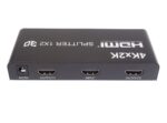 Splitter HDMI 1-2 porty kovový s napájaním, 4K, FULL HD, 3D