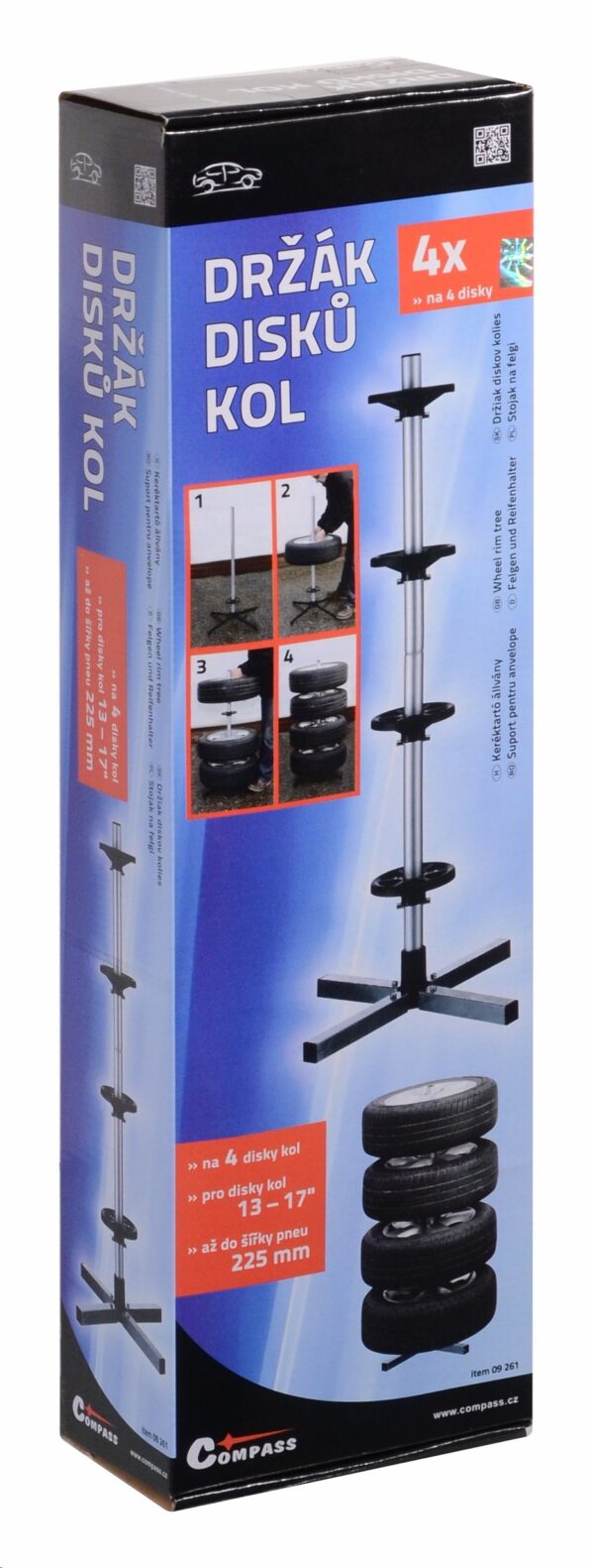 Stojan Compass na pneumatiky, max. 225mm – Obrázok 2
