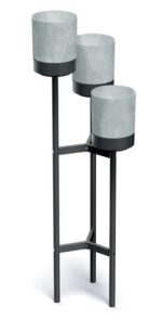 Stojan Prosperplast na kvety Bloomie Stand sivý 42 cm – Obrázok 2
