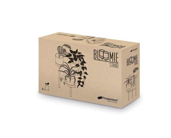 Stojan Prosperplast na kvety Bloomie Stand sivý 42 cm – Obrázok 4
