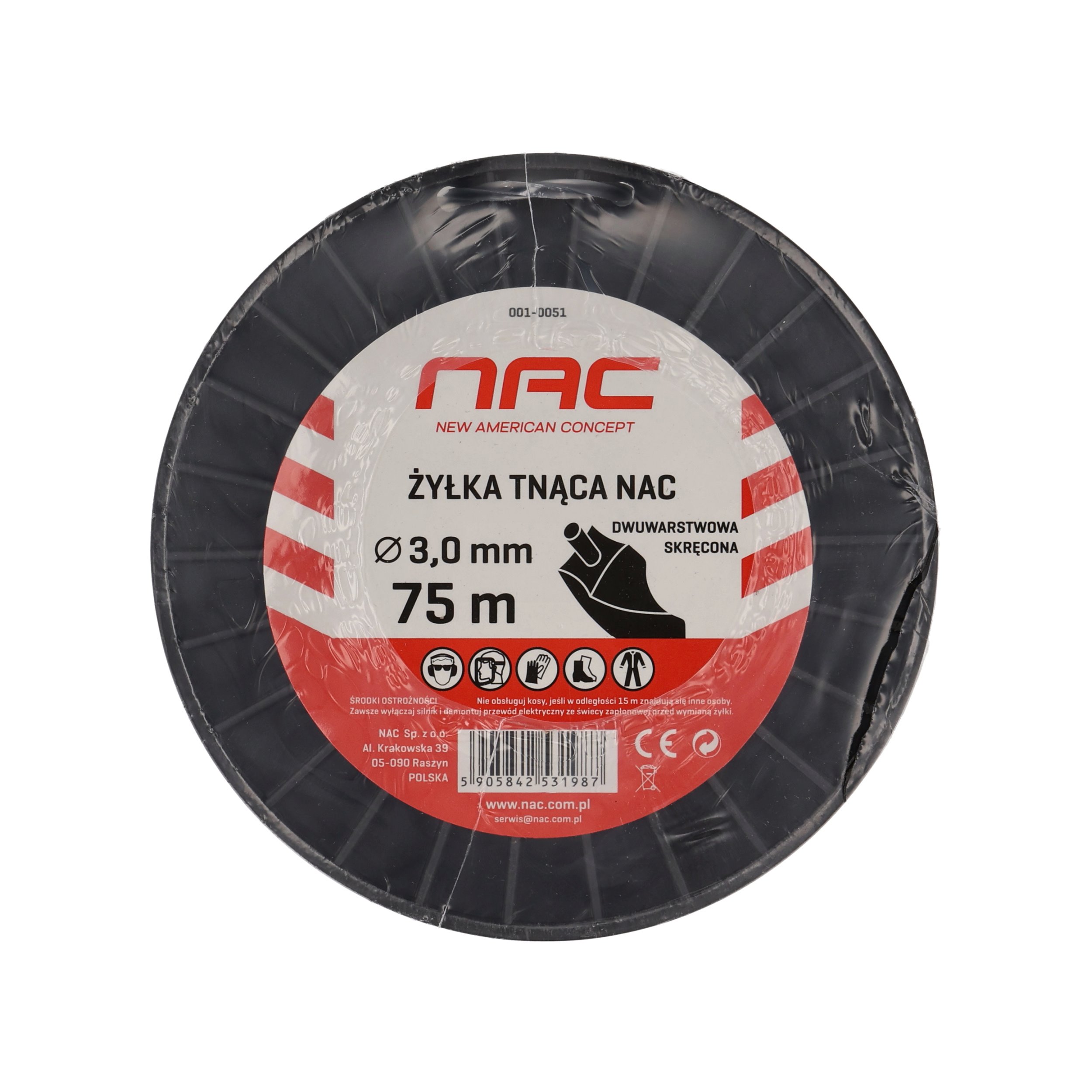 Struna-NAC-krutena-3mm-75m Struna NAC krútená 3mm 75m – Obrázok 1