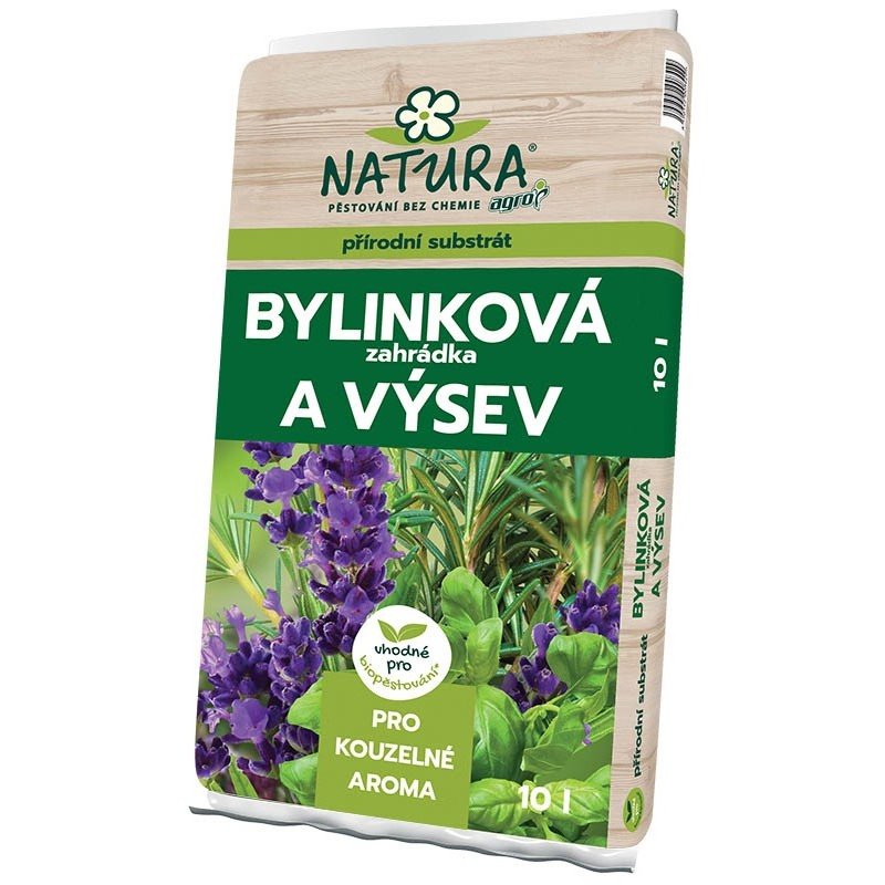 Substrat-Agro-NATURA-pre-bylinky-a-vysev-10l Substrát Agro NATURA pre bylinky a výsev 10l – Obrázok 1