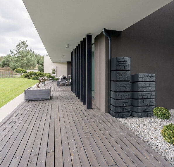 Sud Prosperplast TOWER STONE antracit 500l – Obrázok 3