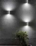 Svietidlo Nova Luce CADMO R WALL GREY 2 nástenné, IP 65, 2x3 W – Obrázok 2