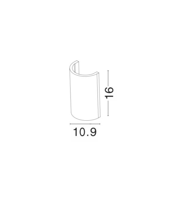 Svietidlo Nova Luce CADMO R WALL GREY 2 nástenné, IP 65, 2x3 W – Obrázok 3