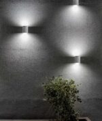 Svietidlo Nova Luce CADMO R WALL GREY nástenné, IP 65, 6 W – Obrázok 2