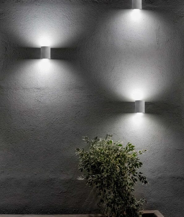 Svietidlo Nova Luce CADMO R WALL GREY nástenné, IP 65, 6 W – Obrázok 2