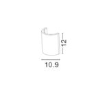 Svietidlo Nova Luce CADMO R WALL GREY nástenné, IP 65, 6 W – Obrázok 3