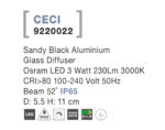 Svietidlo Nova Luce CECI TOP BLACK stropné, IP 65, 3 W – Obrázok 4