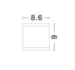 Svietidlo Nova Luce CERISE S TOP GREY stropné, IP 54, GU10 – Obrázok 3