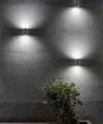 Svietidlo Nova Luce NERO R WALL GREY nástenné, IP 54, GU10 – Obrázok 2