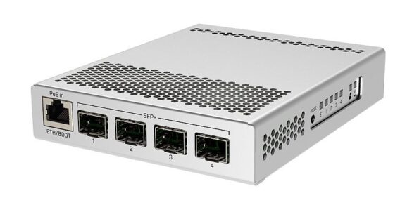 Switch Mikrotik CRS305-1G-4S+IN Dual Boot (SwitchOS, RouterOS) L5, 4x SFP+ – Obrázok 3