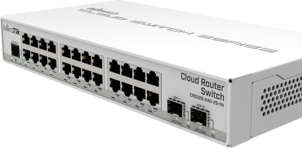 Switch Mikrotik CRS326-24G-2S+IN 24x GLan, 2x SFP+ – Obrázok 3