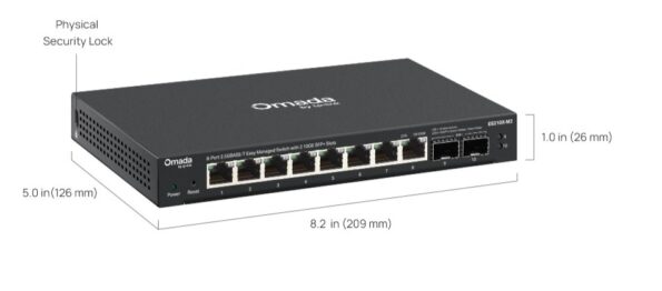 Switch TP-Link ES206XPP-M2 5x 2,5GLan s PoE++, 1x 10G SFP+, 120W, Omáda SDN – Obrázok 8