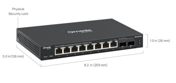 Switch TP-Link ES210X-M2 8x 2,5GLan, 2x 10G SFP+, Omáda SDN – Obrázok 7