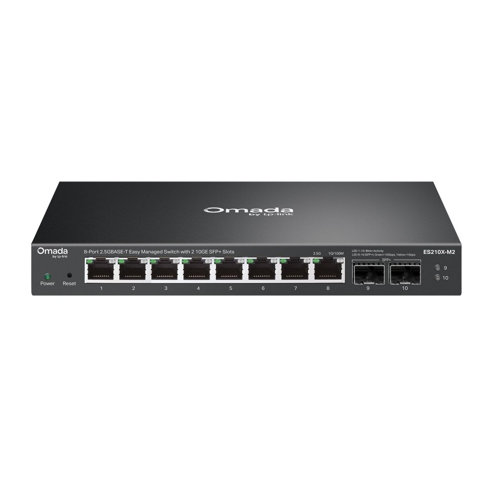 Switch-TP-Link-ES210X-M2-8x-25GLan-2x-10G-SFP-Omada-SDN Switch TP-Link ES210X-M2 8x 2,5GLan, 2x 10G SFP+, Omáda SDN – Obrázok 1