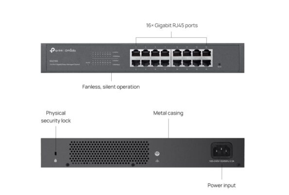 Switch TP-Link ES216G 16x GLan, Omáda SDN – Obrázok 4