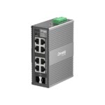 Switch TP-Link IES208G priemyselný, 2× SFP Combo, 6× GLan, DIN, Omada SDN