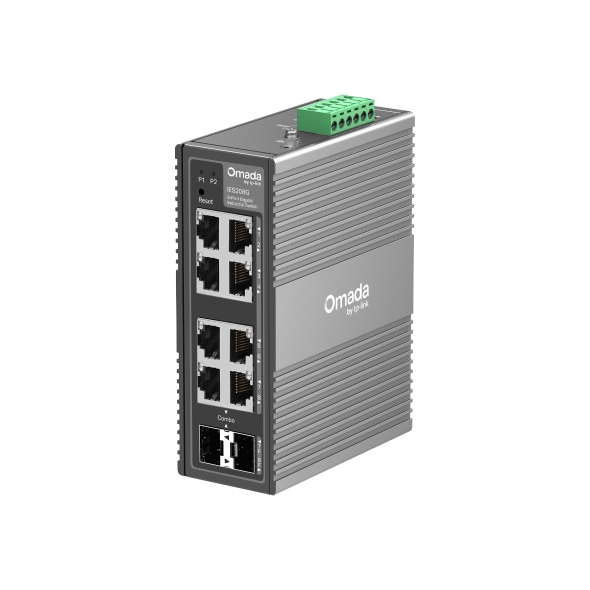 Switch-TP-Link-IES208G-priemyselny-2×-SFP-Combo-6×-GLan-DIN-Omada-SDN Switch TP-Link IES208G priemyselný, 2× SFP Combo, 6× GLan, DIN, Omada SDN – Obrázok 1