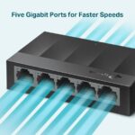 Switch TP-Link LS1005G 5x GLan, plast – Obrázok 3