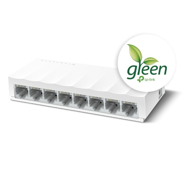 Switch-TP-Link-LS1008-8x-LAN-plast Switch TP-Link LS1008 8x LAN, plast – Obrázok 1