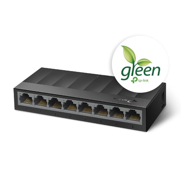 Switch-TP-Link-LS1008G-8x-GLAN-plast Switch TP-Link LS1008G 8x GLAN, plast – Obrázok 1