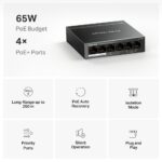 Switch TP-Link Mercusys MS106GP 2x GLAN, 4x GLAN s PoE+, 65W – Obrázok 2