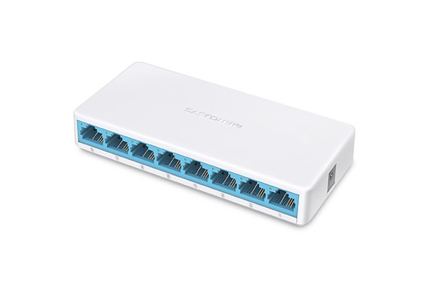 Switch-TP-Link-Mercusys-MS108-8x-LAN-plast Switch TP-Link Mercusys MS108 8x LAN, plast – Obrázok 1