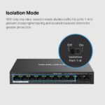 Switch TP-Link Mercusys MS110P 2x LAN s PoE, 8x LAN s PoE+, 65W – Obrázok 7