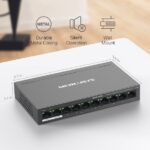 Switch TP-Link Mercusys MS110P 2x LAN s PoE, 8x LAN s PoE+, 65W – Obrázok 8
